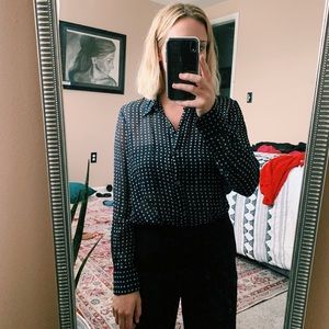 Theory Button Down Blouse
